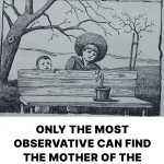 This old illusion baffles the brain: find the mother of two children in 5 seconds