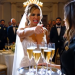She stood in the center of the crowded luxury ballroom wearing a simple waitress uniform and a white apron, quietly serving drinks to the city’s most elite corporate families. But it only took exactly three seconds for a little boy in a tiny tuxedo to sprint across the marble floor and throw his arms around her waist, leaking a devastating family reality that turned the bride’s smug entitlement into a permanent state of public horror.