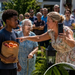 “The entire neighborhood was ready to watch a thirteen-year-old boy be called a thief—until a hidden piece of cardboard near a flower planter threatened to expose a truth nobody wanted to admit.