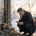 A Millionaire Found a Little Girl Sleeping Beside a Cemetery Gate and Broke Down When Her Old Photo Revealed Who She Really Was
