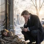 A Millionaire Found a Little Girl Sleeping Beside a Cemetery Gate and Broke Down When Her Old Photo Revealed Who She Really Was