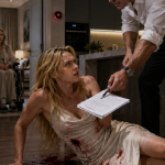 Blood pooled beneath me as Richard crushed his shoe against my wound and forced a pen into my hand. “Sign the insurance transfer, Chloe, or your mother is next,” he whispered. He thought pain had made me helpless. Instead, I reached beneath the cabinet and pressed Enter. Every door locked. The lights turned red. Then the house announced, “Evidence successfully transmitted.” Richard’s face changed—because my revenge had already begun.